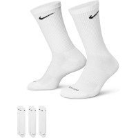 Meia Nike Everyday Plus Cano Alto Branca - 3 pares 39 a 43