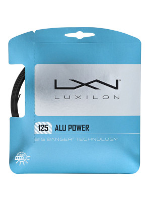 Set de Corda Luxilon Alu Power Black 16L 1.25mm - Preta