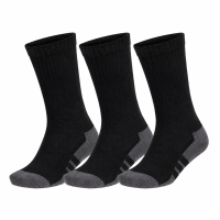 Meia Adidas Essentials Cano Alto - Pack com 3 Pares | Preta | 38 a 40
