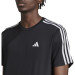 Camiseta Adidas Essentials 3 Listras - Preta