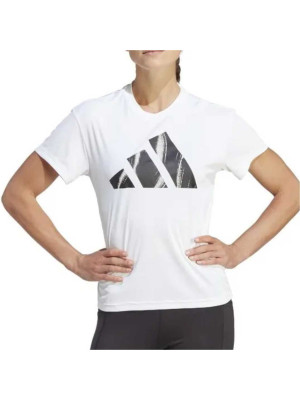 Camiseta Adidas Run It Brand Love - Branca 