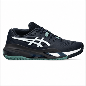 Tênis ASICS Masculino Clay Gel Resolution X Marinho e Branco
