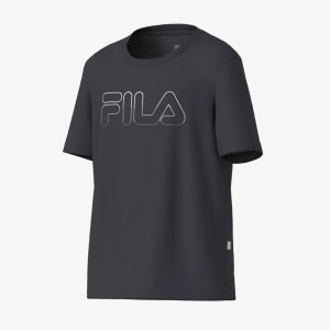 Camiseta Fila Regular Letter Myller Infantil - Grafite