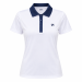 Camisa Polo Fila Fbox Tennis Basic II  Feminina - Branca e Marinho