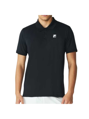 Camisa Polo Fila Raglan Court Ease - Preta