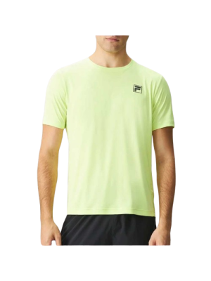 Camiseta Fila Reflective Core Run - Amarelo Neon