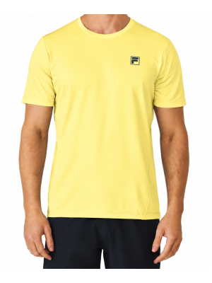 Camiseta Fila Tennis Basic -  Amarelo Pastel Claro