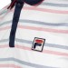 Camisa Polo Fila Aztec Print - Vermelho e Azul Marinho