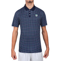 Camisa Polo Fila Graphics  - Marinho Estampado