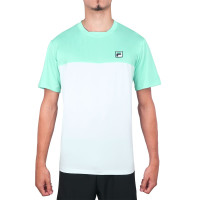 Camiseta Fila Block  - Branco e Verde