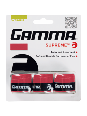 Overgrip Gamma Supreme - Vermelho - 3 unid