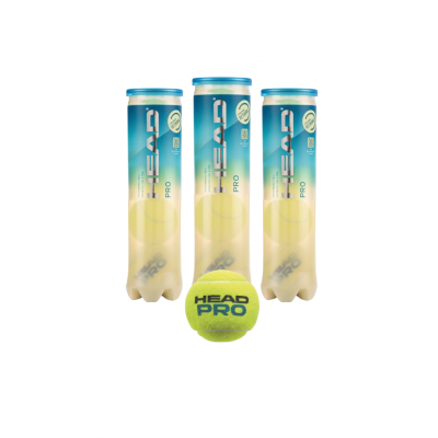 Bola de Tênis Head Pro 4B - Pack com 3 Tubos