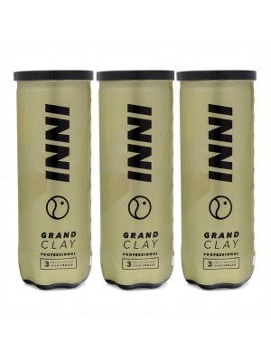 Bola de Tênis Inni Grand Clay Premium - Pack com 3 Tubos