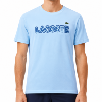 Camiseta Lacoste Esportiva em Algodão Ultra Dry com Logo  - Azul