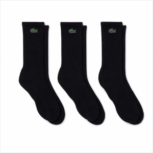 Meia Lacoste Cano Alto Lacoste RA924623 - 3 pares 43 a 46