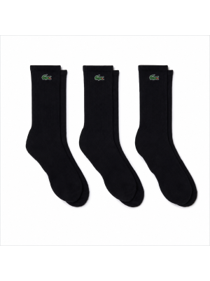 Meia Lacoste Cano Alto Lacoste RA924623 - 3 pares 43 a 46