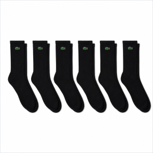 Meia Lacoste Cano Alto Lacoste RA925423 - 6 pares 39 a 42