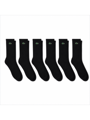 Meia Lacoste Cano Alto Lacoste RA925423 - 6 pares 39 a 42