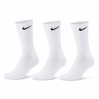Meia Nike Everyday Cushion Crew Cano Alto - Pack com 3 Pares | Branca | 39 a 43