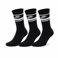 Meia Nike NSW Everyday Essential Crew - Pack com 3 Pares | Preta | 39 a 43