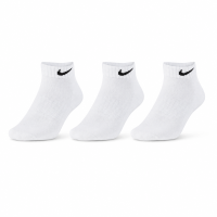 Meia Nike Everyday Cush Low Cano Baixo - Pack com 3 Pares | Branca | 39 a 43