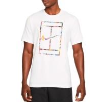 Camiseta Nike Court Garden Party - Branca