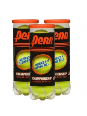 Bola de Tênis Penn Championship Regular Duty - Pack com 3 Tubos