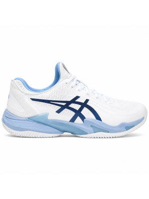 Tênis ASICS Masculino Clay Court FF 3 Novak Branco e Azul