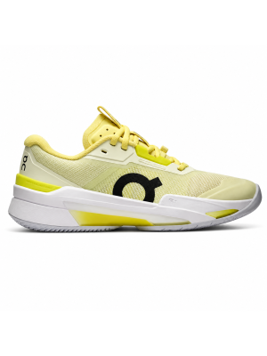 Tênis ON Feminino All Court THE ROGER Pro Fire Limão e Branco