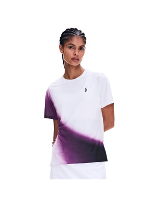 Camiseta On Feminina Court-T Swing - Branca/Roxa