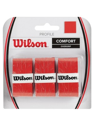 Overgrip Wilson Profile Vermelho - 3Und
