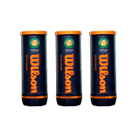 Bola de Tênis Wilson Roland Garros Clay - Pack com 3 Tubos