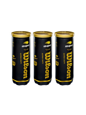 Bola de Tênis Wilson US Open Extra Duty 3B - Pack com 3 Tubos 