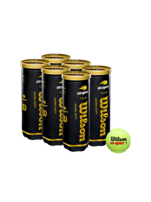 Bola de Tênis Wilson US Open Extra Duty 3B - Pack com 6 Tubos