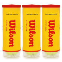 Bola de Tênis Wilson Championship Pack com 3 Tubos