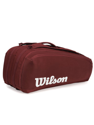 Raqueteira Wilson Defyer Redline V1 X9 Bordô