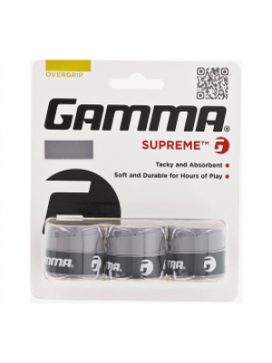Overgrip Gamma Supreme - Cinza - 3 unid
