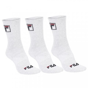 Meia Fila Cano Ato Branca - 3 pares 39 a 43
