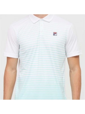 Camisa Polo Fila Aus Player - Branco e Azul Claro 