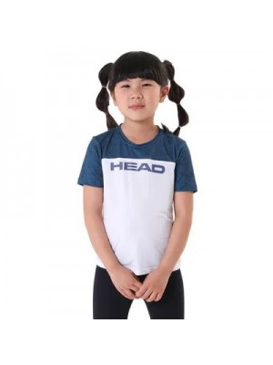 Camiseta Head Infantil Navy - Branca