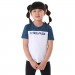 Camiseta Head Infantil Navy - Branca