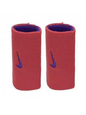 Munhequeira Nike Dri-Fit Dupla Face Vermelha e Azul - 2Und 