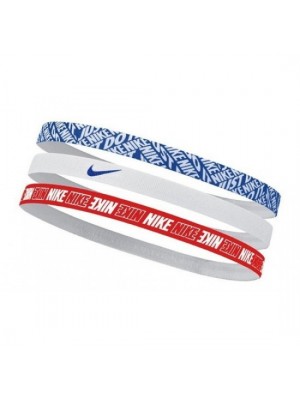 Faixa de Cabelo Nike Hairbands - Azul / Vermelho / Branco