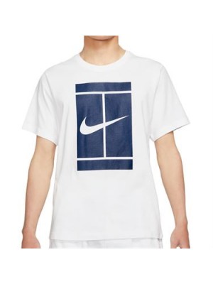 Camiseta Nike Court Logo Tee - Branca