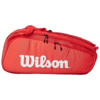 Raqueteira Wilson Super Tour X9 - Vermelha