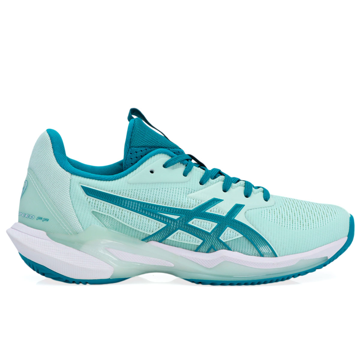 Tênis Asics Solution Speed FF 3 Saibro Feminino - Verde e Azul