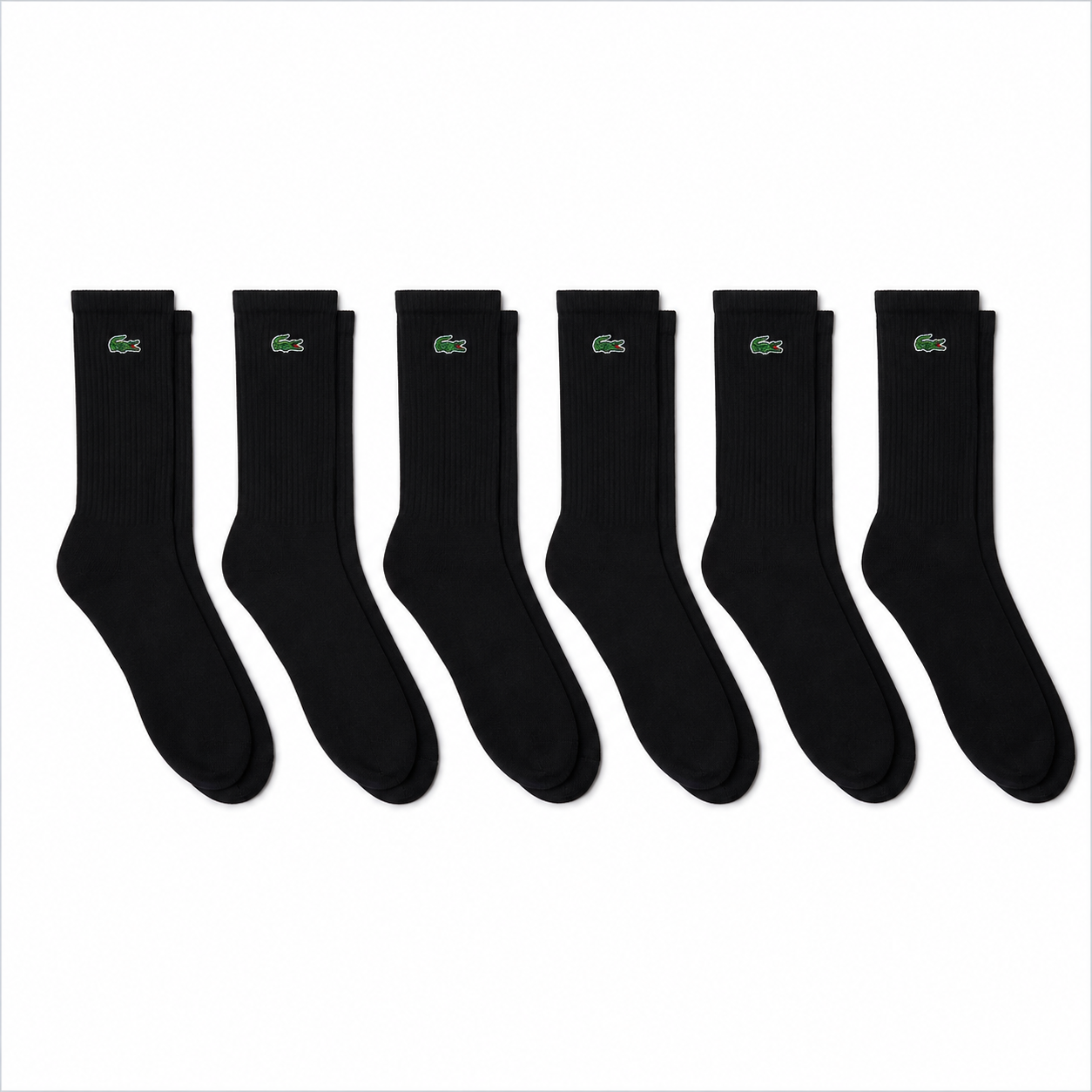 Meia Lacoste Cano Alto Lacoste RA925423 - 6 pares 39 a 42